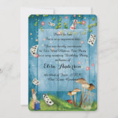 帽子屋のお茶会の誕生日のパーティの招待状 招待状 (正面)