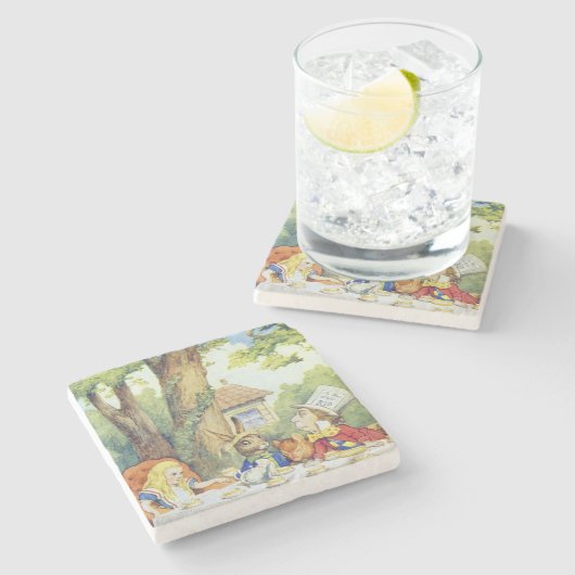 帽子屋のお茶会 ストーンコースター (横)