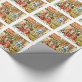 帽子屋のお茶会-不思議の国のアリス ラッピングペーパー (角)