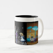 帽子屋のお茶会-不思議の国のマグのアリス ツートーンマグカップ (正面右)