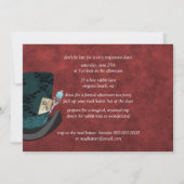 帽子屋のブライダルシャワーの茶パーティの招待状 招待状 (裏面)