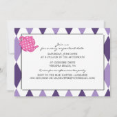 帽子屋のブライダルシャワーの茶パーティの招待状 招待状 (裏面)