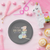 帽子屋のブライダルシャワー ペーパープレート (パーティー)