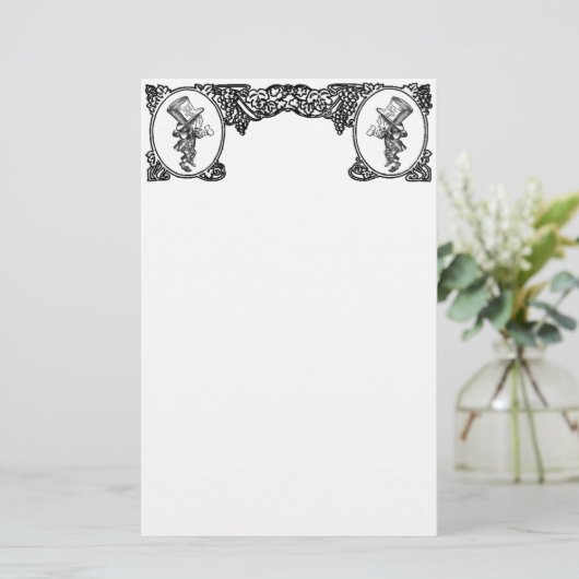 帽子屋のヴィンテージフレーム 便箋 (スタンド正面)