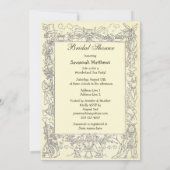 帽子屋の不思議の国のお茶会のブライダルシャワー 招待状 (裏面)