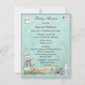 帽子屋の不思議の国のお茶会のベビーシャワー 招待状 (裏面)