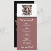 帽子屋のCarnivaleのスタイル 招待状 (正面/裏面)