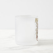 帽子屋のCarnivaleのスタイル(金ゴールド版) フロストグラスマグカップ (中央)