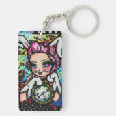 帽子屋及びウサギのアリス白いシリーズハナリン キーホルダー (裏面)