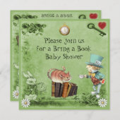 帽子屋及びチェシャー猫は本のシャワーを持って来ます 招待状 (正面/裏面)