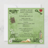 帽子屋及びチェシャー猫は本のシャワーを持って来ます 招待状 (裏面)