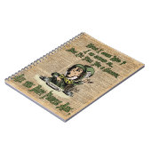 帽子屋、不思議の国、引用文のヴィンテージの芸術のアリス ノートブック (左側)