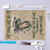 帽子屋、不思議の国、引用文のヴィンテージの芸術のアリス 薄葉紙 (クラフト)