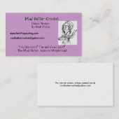 帽子屋、帽子屋のかぎ針編み、ユニークなデザインB… 名刺 (正面/裏面)