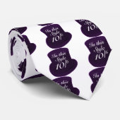 帽子屋-紫色 ネクタイ (ロール)