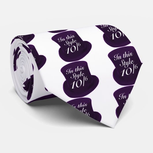 帽子屋-紫色 ネクタイ (ロール)