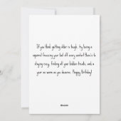 帽子怒と束ねおもしろいたリス シーズンカード (裏面)