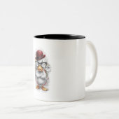 帽子怒付きアヒル ツートーンマグカップ (正面右)