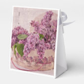 帽子箱に入っビクトリアンたライラック フェイバーボックス (裏面サイド)