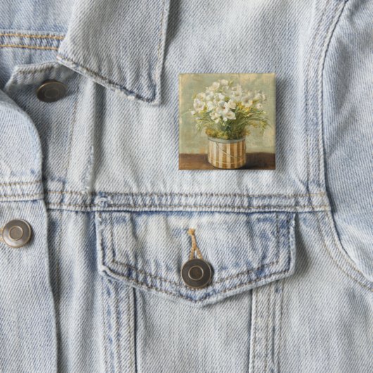 帽子箱の花 缶バッジ (インサイチュ)