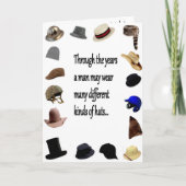 帽子誕生日カード カード (正面)