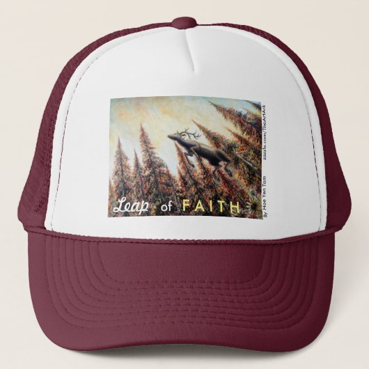 帽子-シカを跳躍させること キャップ (正面)