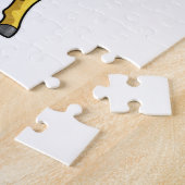 帽子、ネクタイ、口ひげの紳士としてのキリン ジグソーパズル (側面)