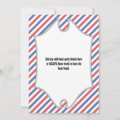 帽子、口ひげ、眼鏡21歳の誕生日招待状 招待状 (裏面)