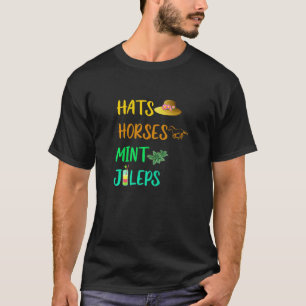 帽子 馬 ミントジュレップス ダービー 競馬 Tシャツ