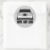 幅と低の中心キャップのデカール ラウンドシール (バッグ)