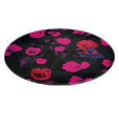 幅の広いヴィンテージフローラ、スタイル化されたチューリップのパターン。 カッティングボード (角)