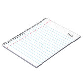 幅エレガントモダン広ルールドノートパーソナライズされた ノートブック (左側)