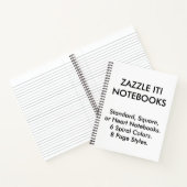 幅カスタムパーソナライズされた広罫線入りノートブック ノートブック (内部)