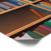 幅図解入りの、写真付きの広の本棚 ポスター (角)