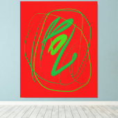 幅広いジェスチャーストレッチキャンバス印刷 キャンバスプリント (インサイチュ (ウッドフロア))