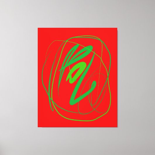 幅広いジェスチャーストレッチキャンバス印刷 キャンバスプリント (正面)