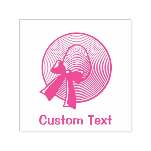 幅広帽子 セルフインキングスタンプ (デザイン)