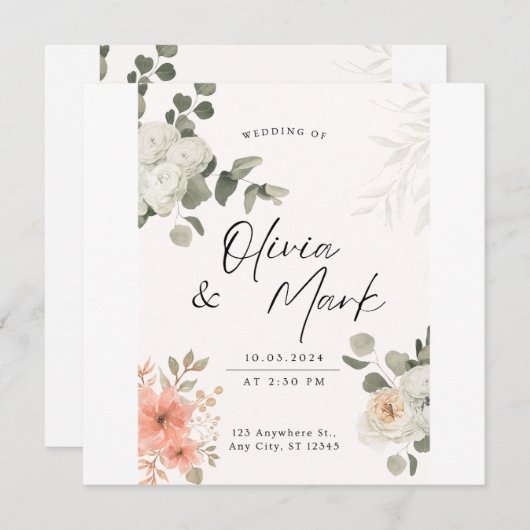 幅招待されに 招待状 (正面/裏面)