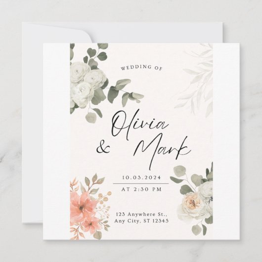 幅招待されに 招待状 (正面)