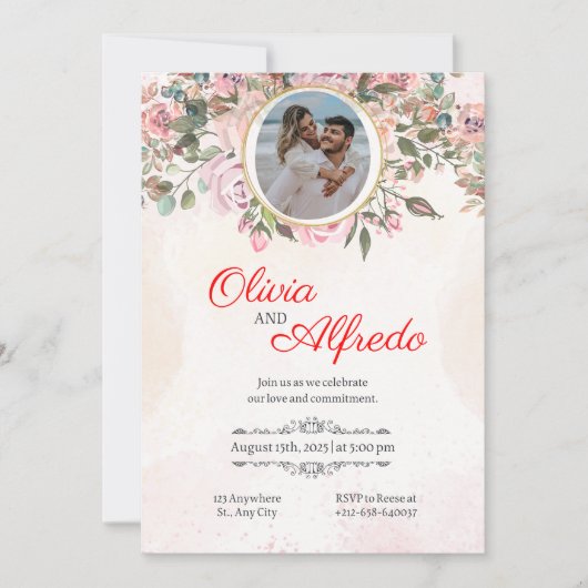 幅招待されに 招待状 (正面)