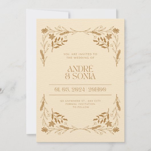 幅招待されに 招待状 (正面)