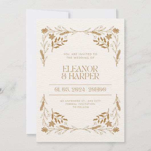 幅招待されに 招待状 (正面)