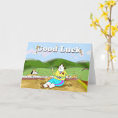 幅跳び、幸運 カード (黄色い花)