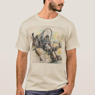 幌馬車隊のスケッチ Tシャツ