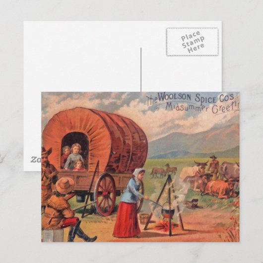 幌馬車 ポストカード (正面/裏面)