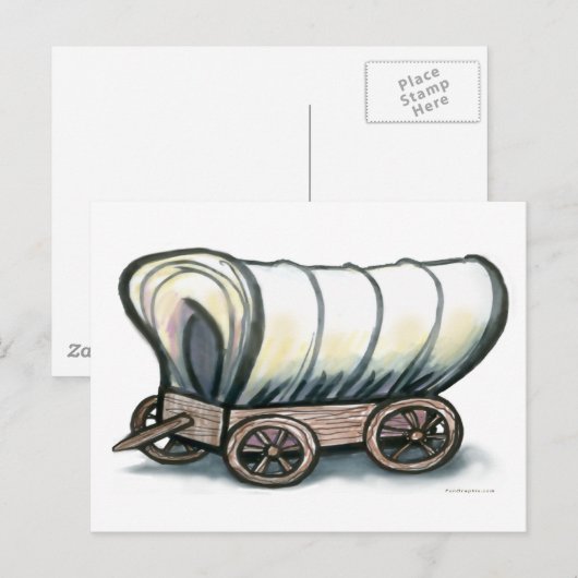 幌馬車 ポストカード (正面/裏面)