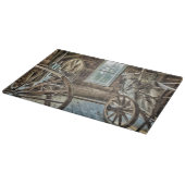 幌馬車、木の荷馬車の車輪 カッティングボード (角)