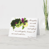 干しぶどうのおもしろいなバレンタインとの私を増強して下さい シーズンカード (正面)