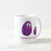 干しぶどうをありがとう私 コーヒーマグカップ (正面右)