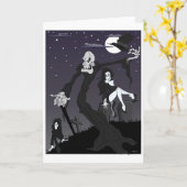 干しぶどう死者 カード (黄色い花)